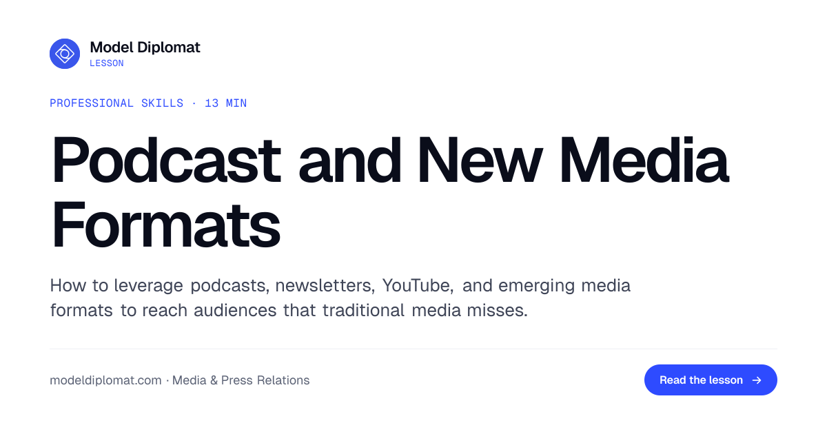 Podcasts and New Media Formats for Audience Reach
