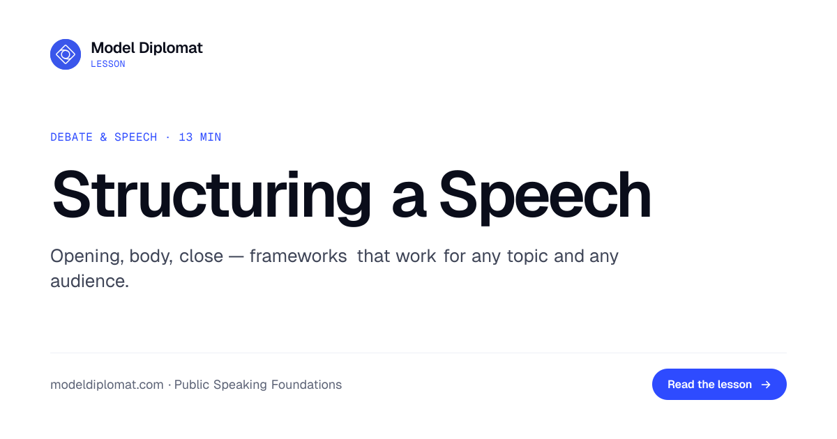 How to Structure a Speech That Truly Lands Well
