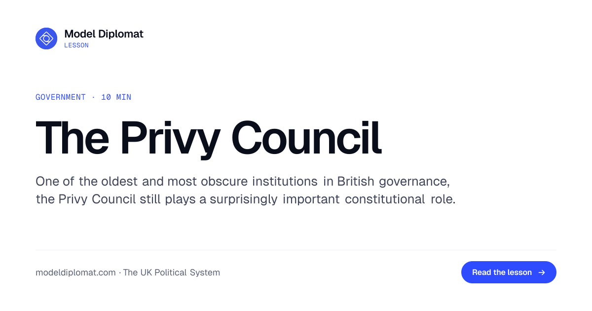 The Privy Council: Britain's Ancient Constitutional Body