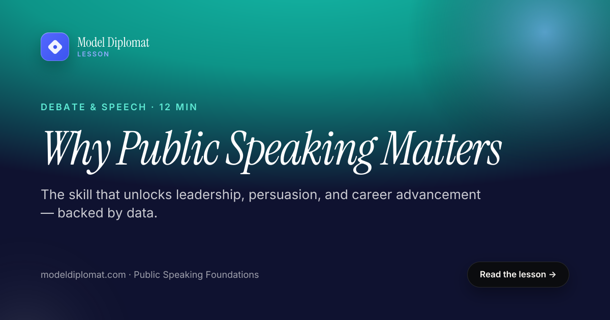 Why Public Speaking Matters for Your Career Path