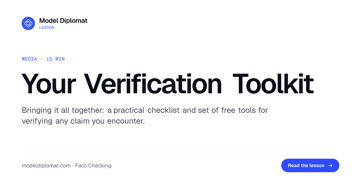 Your Verification Toolkit: Checklist and Tools